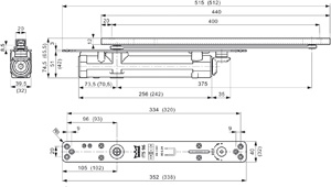 DORMAKABA Gleitschiene G 96 N20 Produktbild BIGSKZ L