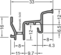 Regenschiene Donau 1805N G216 VE60 Produktbild BIGSKZ L