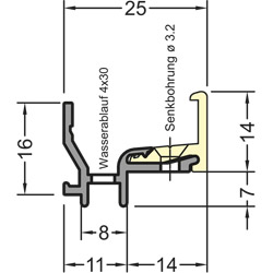 Regenschiene Werra 1815 TI G214 VE60 Produktbild BIGSKZ L