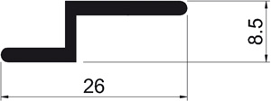 Z-Führungsschiene 1100 roh Produktbild BIGSKZ L