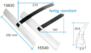 Aufhängeprofil 160 mm mit Federstahl MAXI Produktbild BIGSKZ L