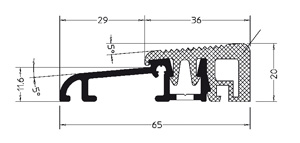 Bodenschwelle Weser 65-TI Produktbild BIGSKZ L