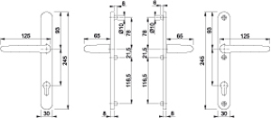 HOPPE Schmalrahmengarnitur DENVER *E1310Z/3346* Produktbild BIGSKZ L