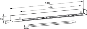 DORMAKABA Türschliesser TS 93 EMF im Contur Design mit Gleitschiene Produktbild BIGSKZ L