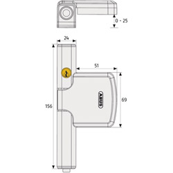 ABUS Fenster-Zusatzsicherung FTS206 Produktbild BIGSKZ L