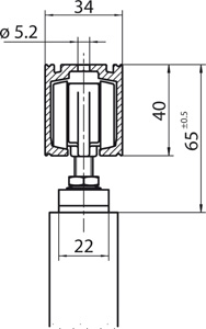 GEZE Set Glasklemmplatte 45 mm ohne Abdeckung Produktbild BIGSKZ L