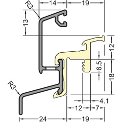 GUTMANN Regenschutzschiene iller 19/24 F-TI K Produktbild BIGSKZ L