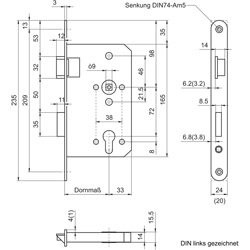 BMH Panikschloss *6028 PZ* mit Umschaltfunktion B Produktbild BIGSKZ L