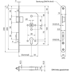 BMH Panikschloss *6128 PZ* mit Umschaltfunktion B Produktbild BIGSKZ L