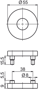 OGRO Drückerrosettenpaar *PR6501* Kat.4 Produktbild BIGSKZ L