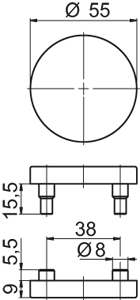 OGRO Schlüsselrosettenpaar *PR6612* Produktbild BIGSKZ L