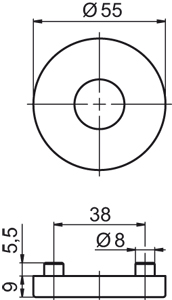 OGRO Drückerrosette *PR6501DU* Kat.4 Produktbild BIGSKZ L