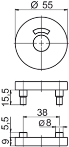 OGRO WC-Rosettenpaar *PR7122* Produktbild BIGSKZ L