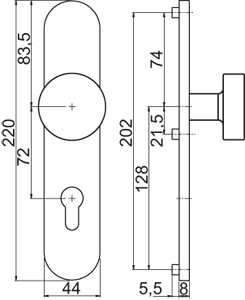 OGRO Knopflangschild *7020 L/3020* Produktbild BIGSKZ L