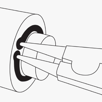 Sicherungsringzange für Wellen D. 3 - 10 mm KNIPEX A 0 Produktbild BIGSKZ L