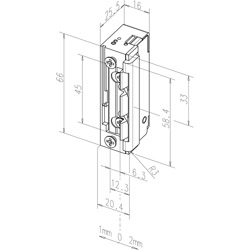 effeff Elektrischer Türöffner Modell *118E.14 ProFix® 2* Produktbild BIGSKZ L