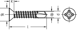 Bohrschrauben 7504 Form O-H 4,8x38 Seko vz Produktbild BIGSKZ L
