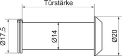 BÄCKER klimatauglicher und feuerhemmender Türspion Produktbild BIGSKZ L