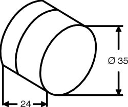 Wandtürpuffer 610 reinweiß Produktbild BIGSKZ L