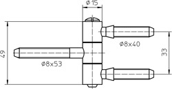 SIMONSWERK BAKA Einbohrband C5-15 Produktbild BIGSKZ L