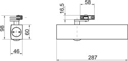 GEZE TS 4000 mit Normalgestänge Produktbild BIGSKZ L