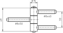 SIMONSWERK BAKA Einbohrband C3-15 Produktbild BIGSKZ L