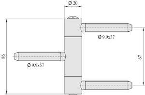SIMONSWERK Haustürband BAKA C2-20 WF Produktbild BIGSKZ L