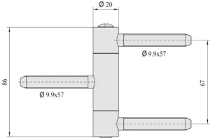 SIMONSWERK Haustürband BAKA C2-20 WF Produktbild BIGSKZ L