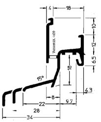 Regenschiene Neckar 22/22 F EV 1 Produktbild BIGSKZ L