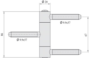 SIMONSWERK Haustürband BAKA C2-20 WF Produktbild BIGSKZ L