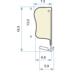 SCHLEGEL Flügelfalzdichtung QL3053 Produktbild BIGSKZ L