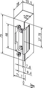effeff Elektrischer Türöffner Modell *27E* Produktbild BIGSKZ L
