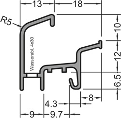 Regenschiene Donau 22 F G214 VE60 Produktbild BIGSKZ L