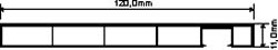 Verkleidungsprofil 120x11mm Lg. 6,00m Weiß, VE: 30m Produktbild BIGSKZ L