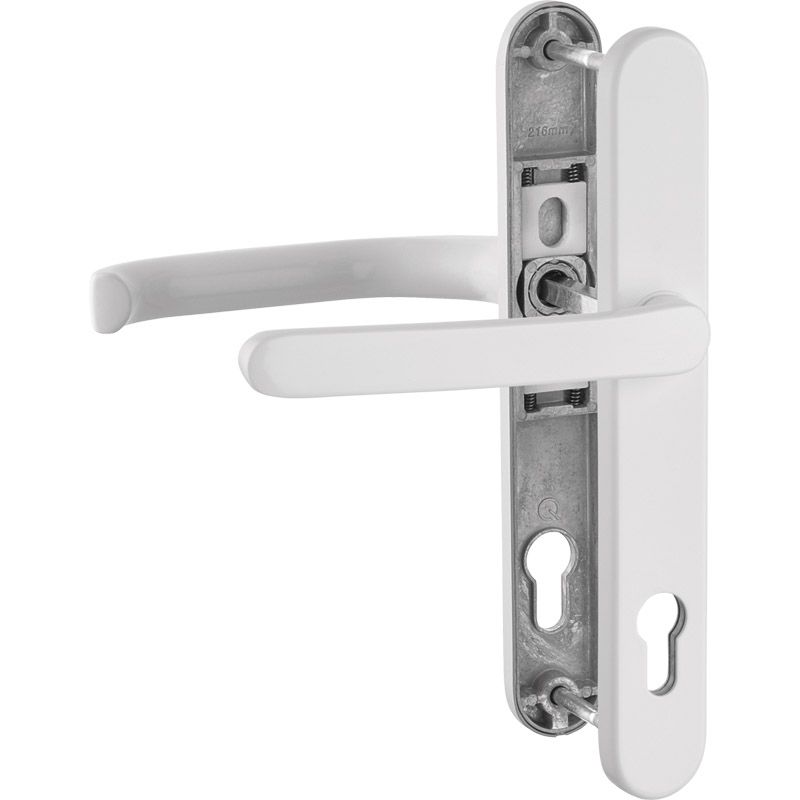 greenteQ Schmalrahmengarnitur DG58.S216.AL.SSN PZ 92 mit niederem Drücker product photo BIGPIC L