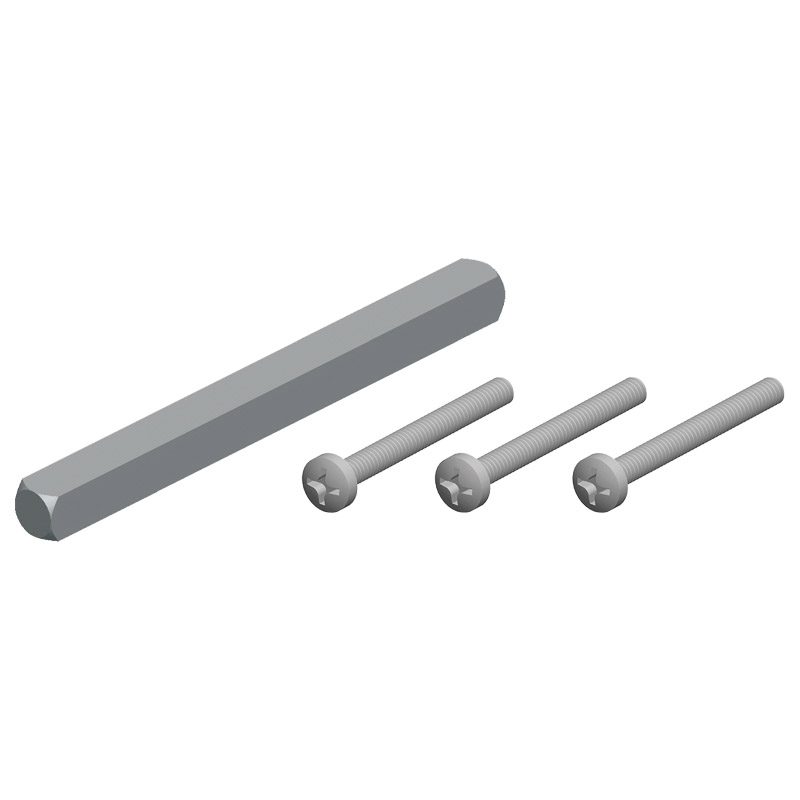 greenteQ Befestigungsset für FS-Drückergarnituren beidseitig Drücker Produktbild BIGPIC L