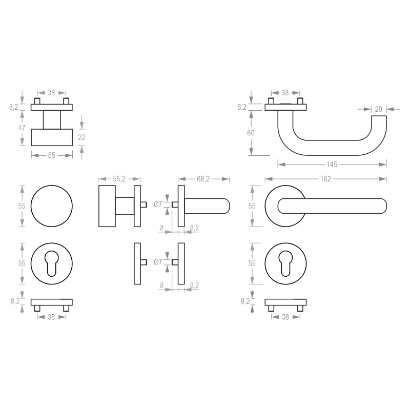greenteQ Objekt-Wechselgarnitur Q DG60H.PZ.ER.RR.WK Produktbild BIGSKZ L