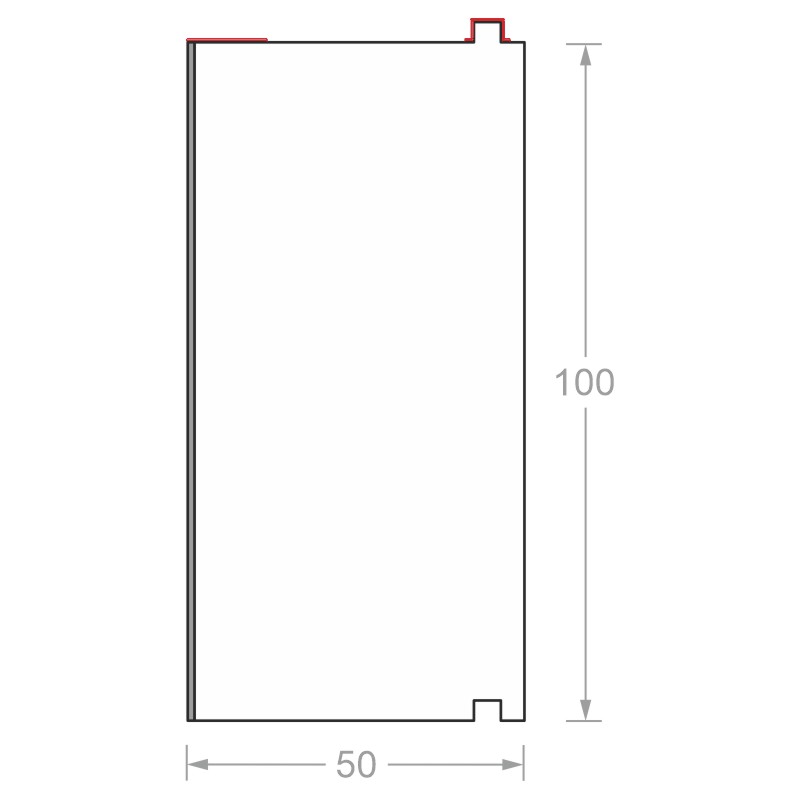greenteQ Unterbaudämmprofil TS mit Klebestreifen hochdämmend einseitig PVC außen. product photo BIGSKZ L