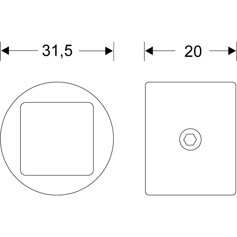 greenteQ Distanzhülse rund Produktbild BIGSKZ L