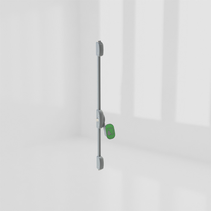 3-POINT PUSH PAD BOLT SILVER product photo BIGPIC L