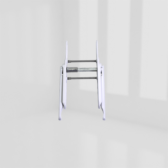 CLEARLINE - LIFT & TURN - WHITE 9016DOUBLE HANDLE SET - CYL HOLE product photo BIGPIC L