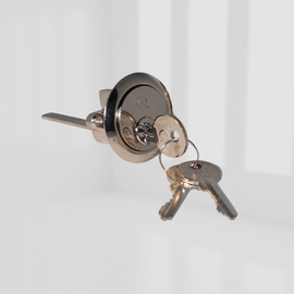 GAMMA RIM LATCH CYLINDER NICKEL 6PIN product photo