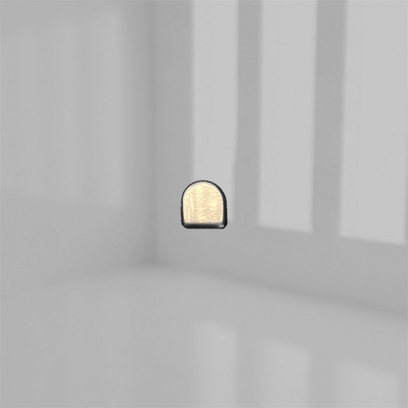 ALPHA PUSH-IN BRUSHED SILVER SCREW COVER product photo