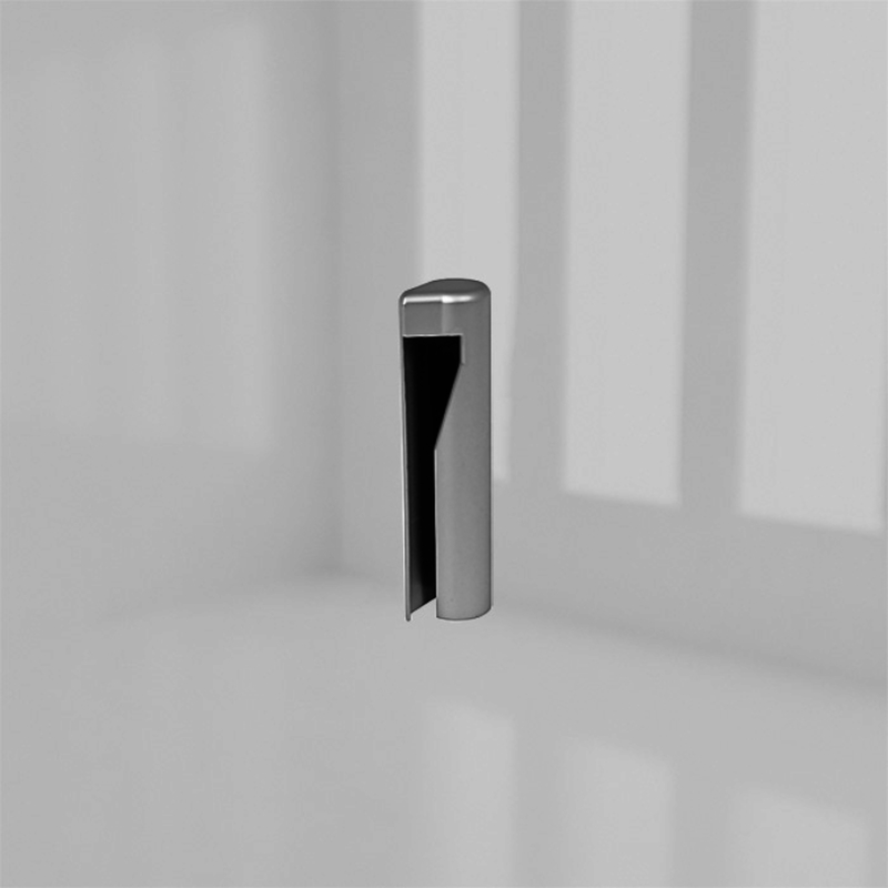 REBATED CORNER HINGE COVER LH WHITE product photo