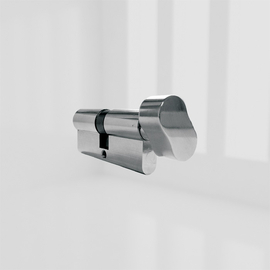 K55/40 NICKEL GAMMA CYL 6PIN ANTI-DRILL THUMB TURN product photo