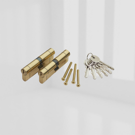35/55 BRASS Q-STAR KM TS007 1 STAR D/CYL KA PAIRS6 KEYS product photo