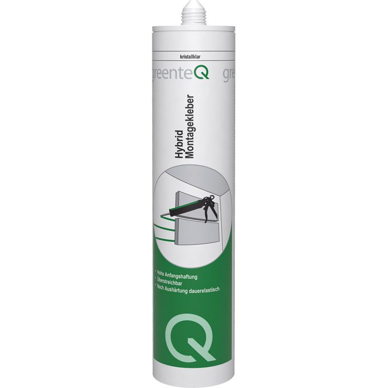 greenteQ Хибридно монтажно лепило 290ml kris tallclear продуктова снимка BIGPIC L