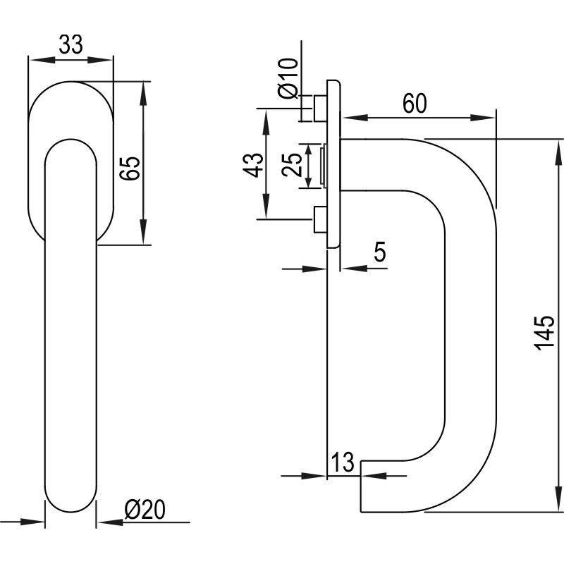 greenteQ FG60.FRS.ER Дължина на щифта 24/31+36 /42 mm стърчащ M5x40mm продуктова снимка BIGSKZ L