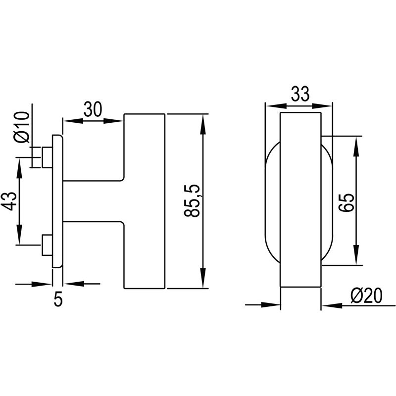 greenteQ FG63.FRS.ER Дължина на щифта 24/31+36 /42 mm стърчащ M5x40mm продуктова снимка BIGSKZ L