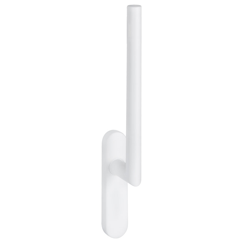 greenteQ klika pro HS-portál HSTG61.OL.ER.RAL9016 bílá  RAL9016, délka čtyřhranu 2x95 mm (Lose) čepy-Ø 10mm, včetně šroubů M6x80 mm fotografie výrobku BIGPIC L